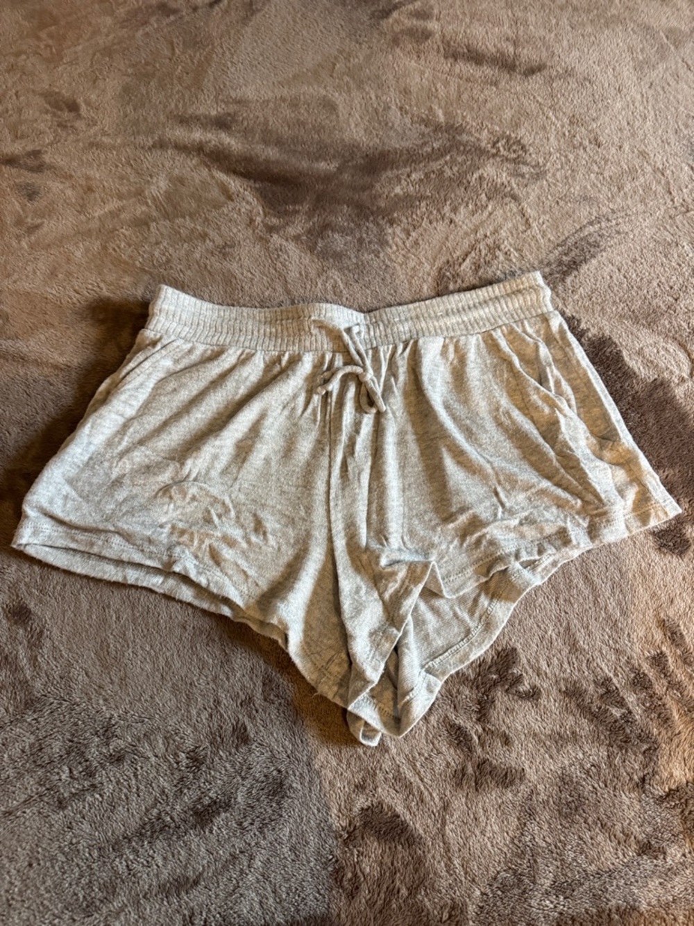 stars above Light Heather Gray Jersey Sleep Shorts